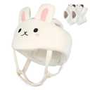 Baby Helmet for Crawling Walking  Soft and Lightweight Baby Head Protector with Adjustable Straps, 360 Protection for Toddlers, Cute Bunny Ears Design, Perfect Baby Fall Back Head Protector