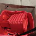 Winco Commercial Mop Bucket on Wheels, 36 Quart, Red