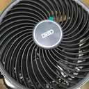 DREO Fan for Bedroom, 13-Inch Oscillating Table Air Circulator Fan for Whole Room, 120 Tilt Adjustment, 25dB Ultra-Quiet, 75ft Powerful Airflow, 4 Speeds Desk Fans with Remote for Home, Office, Small