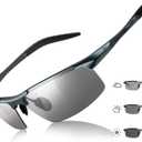 TJUTR Mens Photochromic Sunglasses Day & Night Driving Z87 Sun Glasses Polarized UV400 Protection Safety Glasses