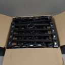 HangOn Pants Hangers Recycled Plastic with Ridged Clips, Black, 12 Inch Pack of 25