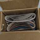 45 Pcs 3/4" x 12" Replacement Knife Sharpener Sanding Belt Kit for Work Sharp Knife & Tool Sharpener Ken Onion Edition (WSKTS-KO), 80/120/240/400/600/800/1000/2500/5000 Grits