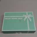 eLinkSmart Fingerprint Door Knob Lock, Smart Keyless Entry Door Lock with Code Keypad Handle, Biometric Electronic Security Locking Door Lever Locks for Bedroom Interior Indoor Room - Gold