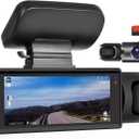 CAMECHO 1080P Dual Dash Cam Front and Inside, Dash Camera for Cars, 3.16" IPS Screen Dashcam, G-Sensor, Wide Angle, Loop Recording, Driving Recorder (3.16 Inch without Card)