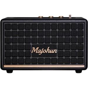 Bluetooth Speakers,100W (Peak) Vintage Wood Wireless Speaker with TWS Pairing,Bass/Treble Control,Bluetooth 5.4,3.5mm AUX and USB Input,Stereo Sound Marine Speaker for Home,Office,Party (Black)