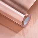 Rose Gold Contact Paper Peel and Stick Countertop Contact Paper Self-Adhesive Waterproof DIY Decor Wallpaper for Kitchen Backsplash Fridge and Cabinets A Set of 23.6"x240"