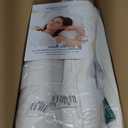 Three Geese White Goose Feather Down Pillows Super King Size,Cotton Pillows Set of 2-100% Cotton, Medium Firm,Soft Support