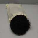 16 Inch Kinky Curly Half Wig Human Hair 200% Density Glue less 3 IN 1 Design with Drawstring & Seamless Clip Ins, Flip Over No Glue No Lace Protective Hairstyle for Black Women