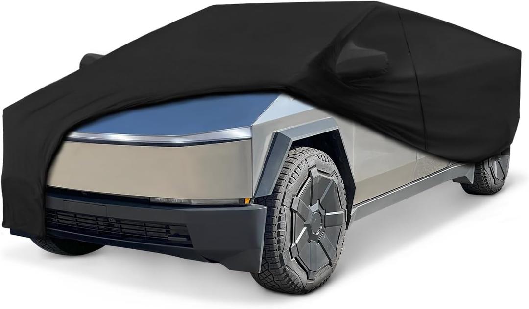 Indoor Truck Cover for Tesla Cybertruck Windproof Dust Protection Ideal for Car Shows and Underground Garage Elastic Fit Full Car Cover