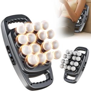 16 Head Massage Gun, Deep Tissue Percussion Massager with 30 Intensity Levels & 3 Smart Modes, Quiet Electric Muscle Massage for Back Neck Shoulder Leg, Handheld Percussion Therapy for Pain Relief