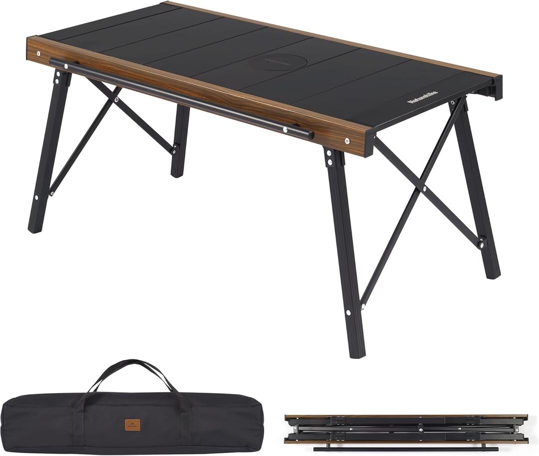 Naturehike Folding IGT Camping Table, Portable IGT Cook System, Ultralight Aluminum Camp Table for Outdoor Picnic Car RV Trip Patio Backyard BBQ, Standard