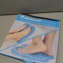 BESKAR Larger Foot Scrubber Mat with Non-Slip Suction Cups- Cleans, Smooths, Exfoliates & Massages Without Bending, Circulation & Soothes Tired Feet, Great for Shower or Bathtub