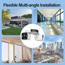 Dual Lens Outdoor Cameras 2.5K/5MP House Cameras Wired Plug-in | Wireless WiFi Camera with Audio and Video,PTZ,Auto Tracking,7/24 Recording,Color Night Vision,Cloud & SD Card Storage.