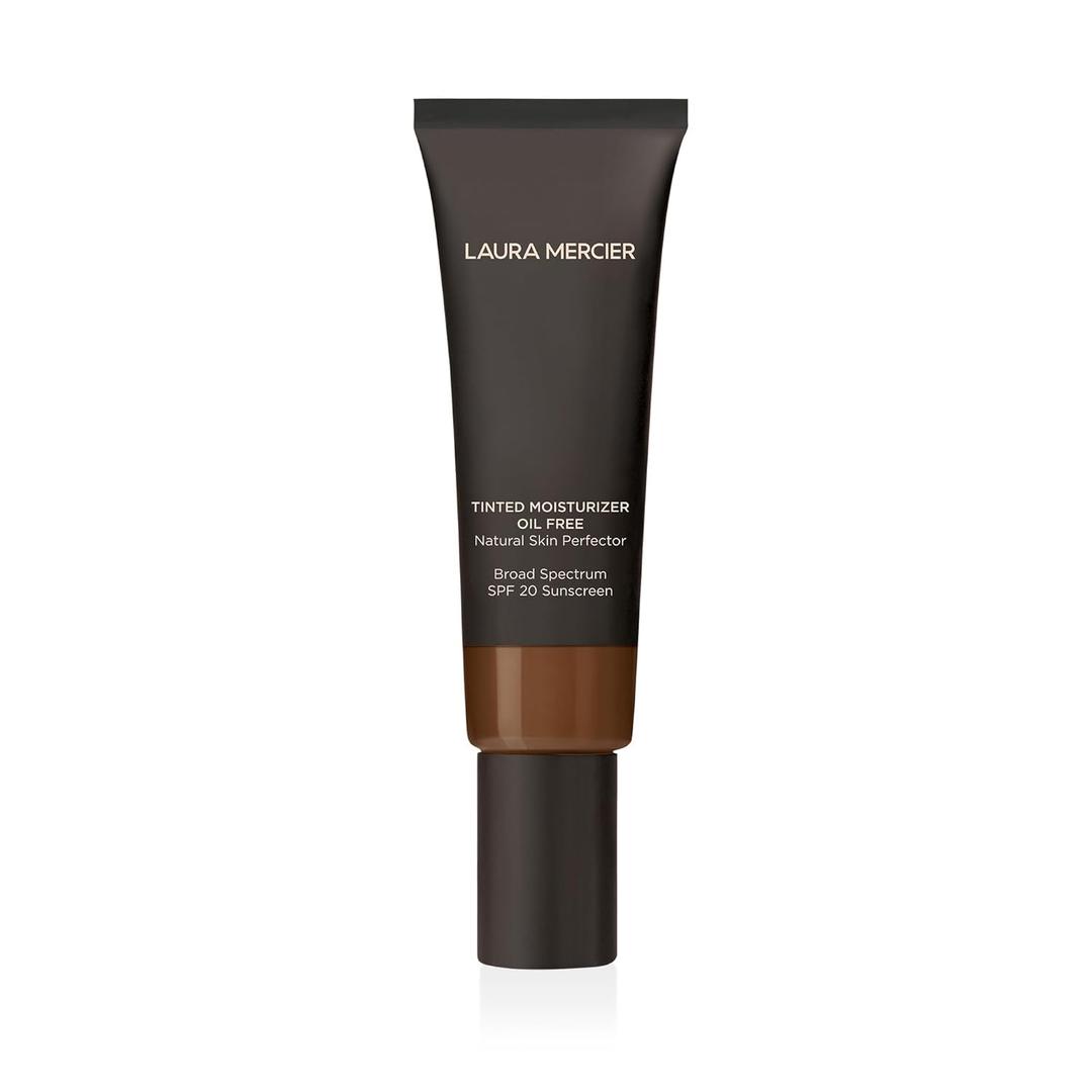 Laura Mercier Tinted Moisturizer Oil Free Natural Skin Perfector with SPF 20: All Day Shine Control, Sheer Coverage, Blurred Matte Finish, For Oily Skin, Skin Tint (6C1 Cacao - very deep cool (16))