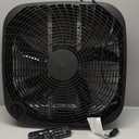 Amazon Basics 3 Speed Box Fan, Indoor Electric Fan for Home Cooling, 5 Blades, Lightweight Design, 67 Watts, 20-Inch, Black, 6.8"D x 20.86"W x 21.33"H