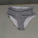 Tempt Me Women High Waisted Bikini Swimsuit Ruffle Bathing Suits Tummy Control Tankini Ruched Swimwear (Large, Stripe)