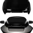 PSLER 11.5" Wave Windshield - Motorcycle Air Deflector Windshield Road Glide Accessories for Road Glide 2023-2025 (Black)