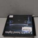 Car LED Hood Light Strip, 70 Inch 12V Flexible Waterproof Daytime Running Lights for Car, Universal Engine Cover Decoration Accessories for Cars, SUVs, Trucks, Dynamic Scan Start-up Effect (White)