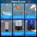 Jellyfish Lamp, 17 Colors Changing Table Lamp with Remote Control, USB Powered Jelly Fish Light Lamp, 4 Lighting Modes Water Lamp Christmas Halloween Gifts for Teen Boys Girls Room Decoration