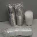 King Zak 150 Sets - 1.5oz, Disposable Mini Plastic Jello Shot Cups With Lids Perfect For Portion Souffle, Condiment, Dipping Sauce, Salad Dressing And More