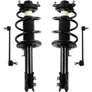 TRQ Front Suspension Kit Complete Strut & Coil Spring Assembly Sway Bar Stabilizer Link Compatible with 2012-2014 Hyundai Sonata 2012-2015 Kia Optima