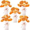 24 Pcs Cutie Pie Birthday Centerpiece Sticks Pie Baby Shower Table Decorations Orange Pie Pizza Table Toppers for Boys and Girls Baking Cookie First Birthday Party Supplies