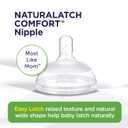 Playtex NaturaLatchNipple, Slow Flow, 2-Count