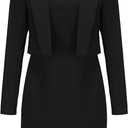 EXLURA Women's Professional Business Lightweight Dress  Sets Work Office Fashion Outfits XL