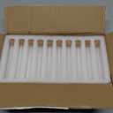 BENECREAT 20 Pack 30ml (1oz) Glass Tubes with Cork Stoppers, Small Clear Empty Bottles for Essential Oils, Perfume, Science Experiments & Decorative Storage