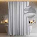 Silver Shower Curtains for Bathroom: 78 Inch Glitter Sparkle Bling Light Grey Fabric Shower Curtain - Waterproof Washable Luxury Elegant Fancy Glam Metallic Shimmer Bath Curtain - 72x78