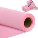 2 x BEISHIDA Dark Pink Gift Wrapping Paper Roll, 15in X 32ft Kraft Bulletin Board Paper Gift Wrap for Christmas Mother's Day Valentine's Day Graduation, Flower Wrap