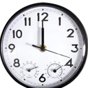 6.3'' Indoor Outdoor Clock Silent Non-Ticking, 3-In-1 Outdoor Wall Clock Dial for Patio, Garden, Home