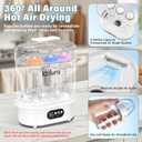 Baby Bottle Sanitizer and Dryer, 4-in-1 Fast Electric Sanitizing & Drying Machine, BPA-Free Food-Grade Material, Fits 6 Bottles/Pacifiers/Teethers, One-Touch Operation for New Parents