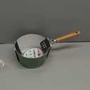 Nordic Ware Cardamom Ceramic Nonstick 3 Quart Saucepan with Lid