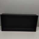 Shower Niche, Stainless Steel Elegant Bathroom Niche, No Tile Needed Recessed Shower Shelf Organizer for Storage (12*24*4 Inch, Black)