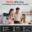 Ice Maker Water Filter Dispenser, 3 in1 Countertop Instant Hot & Cold Water, Ice Water Dispenser with ice Box, 7 Temperature & 5 Dispensing Volume Options Portable No Installation.