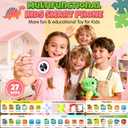Kids Phone, Dinosaur Kids Smart Phone Toys for 3, 4, 5, 6, 7, 8 +Year Old Girls Gifts, 2.8 Touchscreen Child Learning Play Cell Phone with Dual Camera, Games & Music, Christmas Birthday Gifts (Pink)