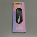 Lanzhire No Heat Overnight Curling Headband for Long and Short Hair - Thin Heatless Curlers to Sleep In (Black)