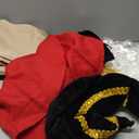 Mens Founding Father Costume Adult Revolutionary War Outfit Colonial Costume Military with Wig Hat (Large, Red)