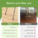 EASYEAH 1-7/16" (36.5mm) Silicone Chair Leg Floor Protectors, Rubber Chair Leg Caps, Non-Slip Furniture Pads Round Chair Feet Covers End Caps for Hardwood Floors, Patio & Table Foots, White (10PCS)