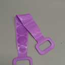 Back Scrubber with Handle, Double Sided Silicone Body Brush for Shower, Portable Exfoliating Back Cleaning Strap Back Scratcher Bath Shower Body Wash 