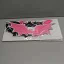 2 x 20Pcs Halloween Garage Decoration Magnet Stickers Black Pink Bat Refrigerator Decals Magnet Stickers for Party Home Door Dishwasher Decor