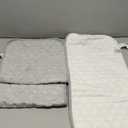 BlueSnail Quilted Thicker Waterproof Changing Pad Liners 3 Count(Gray 13 x 27)