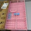 Carlson Pink Secure and Compact Single Door Metal Dog Crate, Small (24.0"L x 20.5"W x 18.0"H)