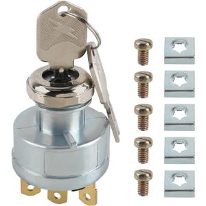 272041 Ignition Switch with Key Compatible with Hyster Forklift Compatible with Clark Compatible with Daewoo Compatible with Crown Compatible with Yale Compatible with CAT Forklift