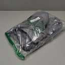 BRKURLEG Grey Dog Winter Coat, Cozy Winter Dog Jackets, Small Dogs Coat with Harness, Onesie Body Warm Puppy Jacket, Pet Reflective Windproof Cold Weather Jackets, Puppy Four-Legged Puffer Coats, M