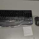 Wireless Keyboard and Mouse Combo, Full-Sized 2.4GHz Wireless Keyboard with Comfortable Palm Rest and Optical Wireless Mouse for Windows, Mac OS PC/Desktops/Computer/Laptops (Black)