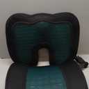 Amazon Basics Comfortable Seat Cushion & Lumbar Support for Office Chairs, Gel Enhanced Memory Foam, Pack of 2, Rectangular, Black