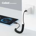 Cable Matters 2-Pack USB to USB C Coiled Cable with 3A/15W Fast Charging 1-4ft, Support Apple CarPlay, Android Auto, Coiled USBA to USBC Cable, for iPhone 16/15 Pro Max Plus, Galaxy S23, iPad