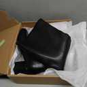 Knee High Boots Women Chunky Heel Round Toe Side Zipper Tall Boots for Women Comfortable Long Boots, 9 (Black)